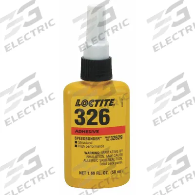 LOCTITE Acrylic Adhesive: AA 326, Activator Cured, 50 mL, Bottle, Amber - Activator-Cured Acrylic Bottles & Syringes