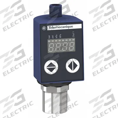 TELEMECANIQUE SENSORS Fluid and Air Pressure Sensor: PNP, 46.4 psi – 580 psi - Non-Vacuum-Pressure Electronic Pressure Sensors