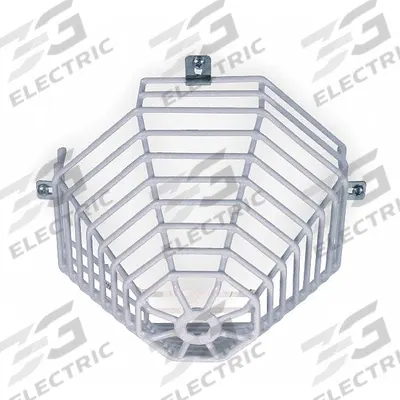 SAFETY TECHNOLOGY INTERNATIONAL Smoke Detector Guard: Steel, 8 1/4 in Overall Dp - Guards for Alarms & Wall Fixtures