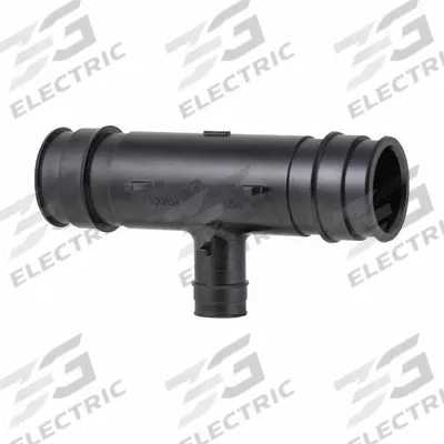 UPONOR Barbed Tee: 2 in ID x 2 in ID x 1 in ID Size, Barbed x Barbed x Barbed x Barbed - Expansion Polymer Barbed Tube Fittings
