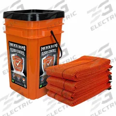 QUICK DAM Flood Barrier: Fresh Water, 3 1/2 in Overall Ht, 120 in Overall Lg (MPN QDGG10-4HV). Key specifications — Color: Orange; Bag Material: Polypropylene; Brand: QUICK DAM; Fill Material: Polypropylene; For Water Salinity: Fresh Water.