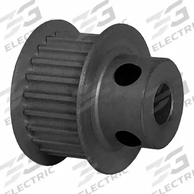 Dayton Timing Pulley: Modified Curvilinear, Fixed, For GT Timing Belt Section - GT Section Fixed-Bore Timing Pulleys with Hub