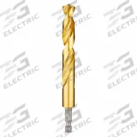 MILWAUKEE Hex Shank Drill Bit: 1/2", 135° Split Point, TiN-Coated HSS, Impact Rated (MPN 48-89-4629). Key specifications — attr1234973: Impact Rated; attr1234966: MILWAUKEE; attr1234978: 0.5000.