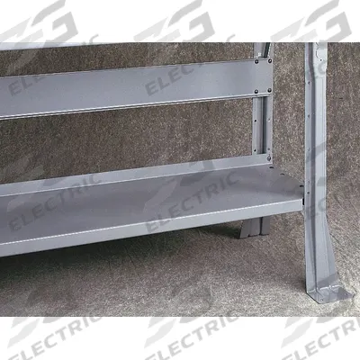 TENNSCO Lower Shelf: 96 in Overall Wd, 14 in Overall Dp, Gray, Steel - Shelves for Workbenches