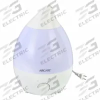Portable Humidifier: Ultrasonic, 2 gal Daily Humidification Output, Cool, Tabletop Housing, Pour-In (MPN AUV20AWHT). Key specifications — Brand: AIRCARE.