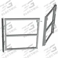 PORTA-KING Swing Gate: 42 in x 76 in, Unassembled, Gray, 42 in Gate Ht, Lockable (MPN PK-SWGATE-6). Key specifications — Brand: PORTA-KING; Assembled: Unassembled; Lockable: Yes.
