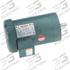 LEESON Three Phase TEFC Motors: C-Face Mount, Totally Enclosed Fan Cooled, 2 hp, 230/460V AC, T-Stat (MPN 121065.00). Key specifications — Brand: LEESON; Nameplate Voltage @ 60 Hz: 230/460V AC; Full Load Current @ 60 Hz: 5.8/2.9 A; Nameplate RPM @ 60 Hz: 1,745 RPM; Motor Enclosure: TEFC.