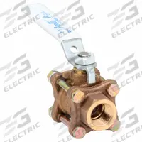 APOLLO Manual Two-Way Ball Valve: 1/2 in Size, Bronze, Straight, FNPT x FNPT, Full Port Ball Port (MPN 82LF14301). Key specifications — Brand: APOLLO; Handle: Lever.