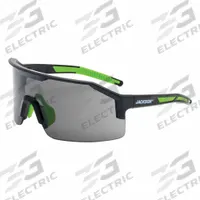 JACKSON SAFETY Safety Glasses: Smoke Lens, Half-Frame, Anti-Fog/Scratch-Resistant, Black/Green Frame (MPN 60003). Key specifications — Brand: JACKSON SAFETY; Frame Color: Black/Green; Lens Color: Smoke; Lens Properties: Anti-Fog / Scratch-Resistant.