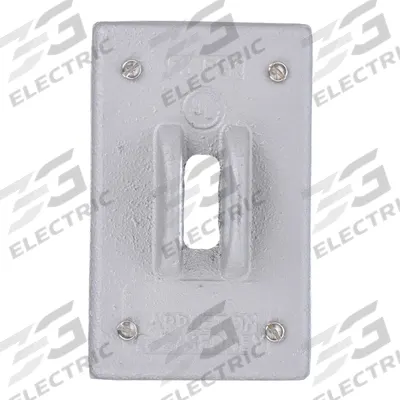 APPLETON ELECTRIC Weatherproof Cover: Aluminum, FD/FS, Square Handles/Toggle Switches, 1 Gangs - Aluminum & Zinc Weatherproof Electrical Box Covers