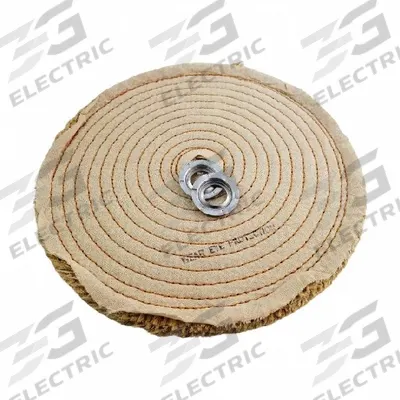 DICO: Sisal, Spiral Sewn, 8 in Dia - Coarse Scratch Removal & Buffing Wheels