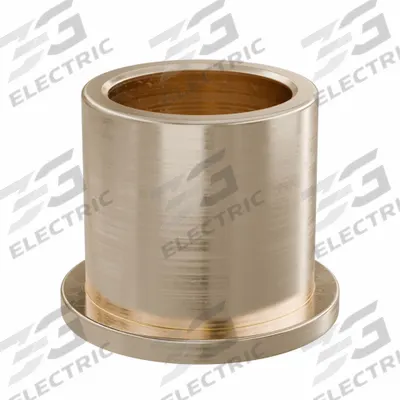 OILITE Flanged Sleeve Bearing: Bronze, SAE 841, 14 mm Bore, 18 mm OD, 18 mm Lg - Lubricated General Purpose Metallic Flanged Sleeve Bearings