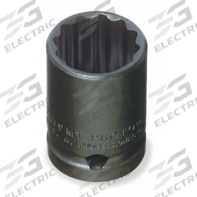 PROTO Impact Socket: 1/2 in Drive Size, Metric, 12 mm Socket Size, 12-Point, Std - 1/2" Drive Impact Sockets