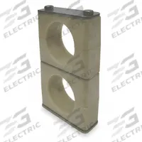 BEHRINGER PIPE SYSTEMS Beta Clamp: Smooth Bore, 316 Stainless Steel Clamp, Santoprene Cushion (MPN SKSBX7300-SP)