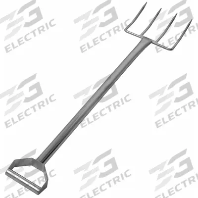 SANI-LAV Standard Fork: 4 Tines, 12 in Tine Lg, 35 1/2 in Handle Lg, FDA Compliant - Standard Hygienic Forks