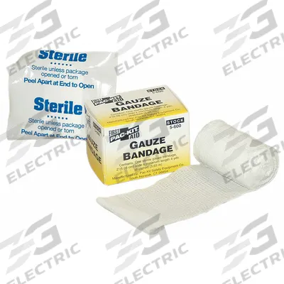FIRST AID ONLY Stretch Gauze: 4 yd Dressing Lg, 2 in Dressing Wd, Gauze - Conforming Gauze Bandages