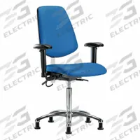 ESD Task Chair: Vinyl, Arms Included, Ht Range 21 1/2 in to 29 in, 18 1/2 in Seat Wd, 17 in Seat Dp (MPN BR-ESD-VMBCH-MB-CR-T1-A1-NF-EG-ESDBLU). Key specifications — Foot Support: No; Back Tilt Backward: 13.5°; Back Tilt Forward: 10.5°; Base Material: Aluminum; Brand: APPROVED VENDOR; Product Type: ESD Task Chair; ESD-Safe: ESD-Safe; Seat Tilt Backward: 3°.