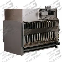 DAYTON Gas-Fired Duct Furnace: 250,000 BtuH Heating Capacity Input, 409 Stainless Steel, Side (MPN 6RJX5). Key specifications — attr401822: 3/4 in, Male NPT; attr401820: 409 Stainless Steel; attr401823: Side; attr408109: DAYTON.