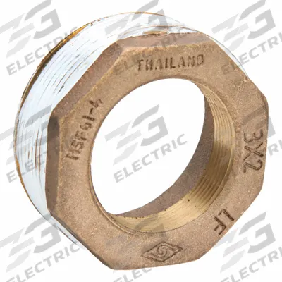 APPROVED VENDOR Metal Pipe Straight: Straight, 3 in x 2 in - Threaded Low-Pressure Pipe Fittings for Potable Water with Thread Sealant