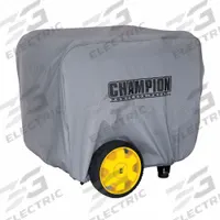 CHAMPION POWER EQUIPMENT Generator Cover: Portable Generator Cover, Champion, 100699. Key specifications — Manufacturer Part Number: 100699; Compatible with Brand: Champion; Cover Material: Cotton (Liner); Vinyl (Exterior); Fits Generator Size: 12,000 W Portable Generators.