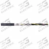 CHAINFLEX Motor Cable: 14 AWG Conductor Size, 4 Conductors, Shielded Twisted Pr, PUR Jacket (MPN CFROBOT7-2522C). Key specifications — Conductor Grouping: Shielded Twisted Pair; Conductor Size: 14 AWG; Includes Ground: Yes; Minimum Bend Radius Factor - Flexible: 8 x OD; Minimum Bend Radius Factor - Fixed: 8 x OD; Overall Length: Order by the Foot; Brand: CHAINFLEX.