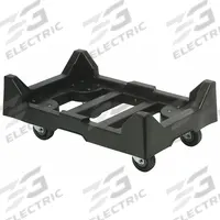 QUANTUM STORAGE SYSTEMS Dolly: 1,000 lb, Plastic Deck, Black, 24 in L x 15 in W x 8 in H Deck, 4 in (MPN DLY-2415). Key specifications — Brand: QUANTUM STORAGE SYSTEMS; Color: Black; With Tow Eye: No.