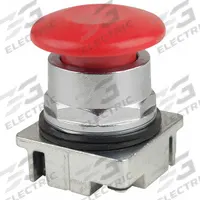 SIEMENS Mushroom Head Push Button: 30 mm, Non-Metallic, Maintained (MPN 52PP2W2). Key specifications — Action: Maintained; Brand: SIEMENS; Series: 52; Push Button Material Type: Non-Metallic.