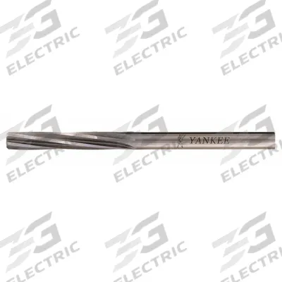 YANKEE Chucking Reamer: 0.4385 in Dia, 7/16 in Oversized, Spiral Flute - Oversized Spiral-Flute High-Speed Steel Chucking Reamers