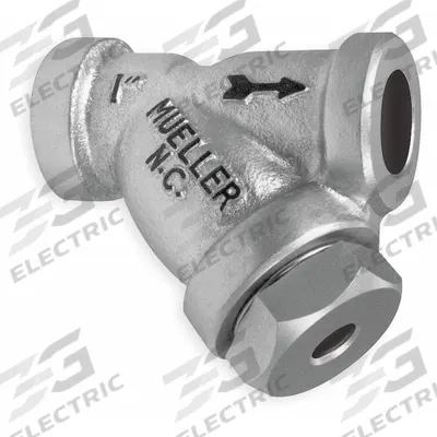 MUELLER STEAM SPECIALTY Y Strainer: 1/4 in, Socket, Perforated, 0.062 in Screen Size - Carbon Steel Y Strainers
