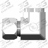 WEATHERHEAD Compression Fitting Elbow: 3/4 in OD x 3/4 in Pipe Size, 1 1/16-12 x 3/4-14 Thread Size (MPN 7455X12X12). Key specifications — Brand: WEATHERHEAD; Series: Ermeto Flareless.