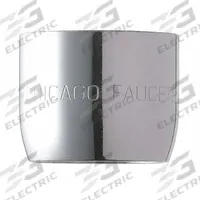 CHICAGO FAUCETS Outlet: 1.5 gpm Flow Rate, Aerated Flow Outlet, Brass, Chrome Finish, Female, UNS (MPN E35JKABCP). Key specifications — Material: Brass; Product Type: Outlet; Connection Size: 13/16"-24; Brand: CHICAGO FAUCETS.