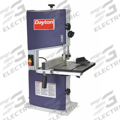 Dayton Band Saw: Vertical, 120V AC, 9 1/2 in Throat Dp - Vertical, 2,900 SFPM - Single-Speed Wood-Cutting Band Saws