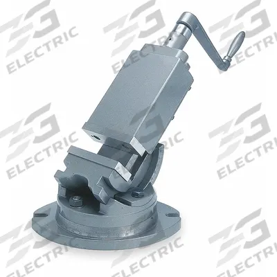 Dayton Machine Vise: 6 in Jaw Face Wd, 6 in Max Jaw Opening, 1 3/4 in Throat Dp - 2-Axis Tilting Milling Machine Vises