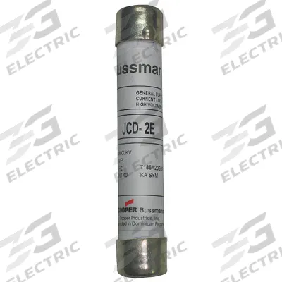 BUSSMANN Medium Voltage Fuse: JCW Series, E-Rated, Time-Delay, 3 A, 5.5 kV AC - Time-Delay Cylindrical Fuses