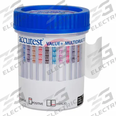ACCUTEST Urine Drug Test Kit: 25 Tests, No Reagants Required, Adulterations Detected - Drug Testing Kits