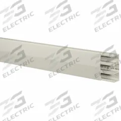 HUBBELL WIRING DEVICE-KELLEMS Raceway: BaseTrak PB3, 3 Channels, 4 1/2 in Wd, 1 5/8 in Ht, 10 ft Lg (MPN PB3BC10). Key specifications — Series: BaseTrak PB3; Material: PVC; Color: White; Cover Type: Snap On; Brand: HUBBELL WIRING DEVICE-KELLEMS; Item: Raceway.