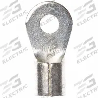 3M Ring Terminal: Bare, 1/4 in Stud Size, 4 AWG to 4 AWG Wire Sizes, 1,000 V, Brazed Barrel & Seam (MPN M4-14RK). Key specifications — Brand: 3M.