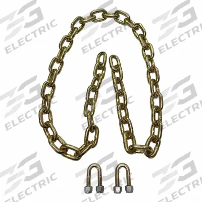 FISHER Chain Kit: Chain Kit, Steel, Silver, Snow Plow, 822PE8 - Blade Edges & Kits