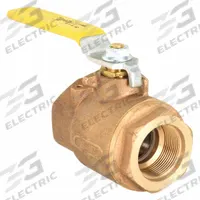 APOLLO Manual Two-Way Ball Valve: 1 1/4 in, Bronze, Straight, Female SAE x Female SAE, Full Port (MPN 7790601). Key specifications — Brand: APOLLO; Handle: Lever.