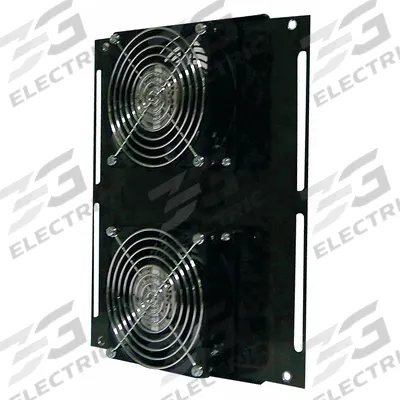RITTAL Air Distribution Fan: 102 cfm Airflow @ 0.000 in SP, Air Distribution Fan - Equipment Rack Cooling Fan Tray