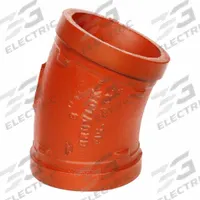 GRUVLOK Metal Pipe Elbow: 22 1/2° Elbow, 3 in x 3 in (MPN 0390015402). Key specifications — Brand: GRUVLOK; Fitting Pipe Size: 3 in x 3 in.