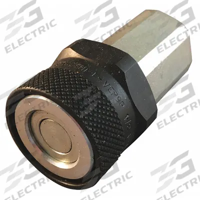 AEROQUIP Hydraulic Quick Connect Hose Coupling: 3/8 in Coupling Size, Steel - FD96 Series Hydraulic Quick-Connect Coupling Bodies