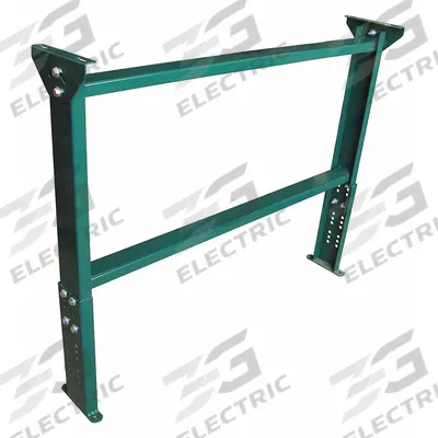 APPROVED VENDOR Conveyor Support Stand: For 13 in Between Frame Wd, 25 3/4 in Min. Ht - Permanent Mount H-Style Conveyor Support Stands