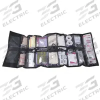 Law Enforcement Kit: 62 Components, Nylon, Bag, No Medication Included, Nylon (MPN FAP51-CEL). Key specifications — Brand: FIRST VOICE; Adhesive Bandages Included: (10) Adhesive Bandages; Product Type: Law Enforcement Kit; PPE and Disposal Equipment Included: (2) Pairs Non-Latex Gloves; Tools Included: Scissors; Topical Medicinals Included: (10) Antiseptic Wipes; Wound Dressings Included: (10) 4-Ply Sterile Dressings; Housing Material: Nylon.