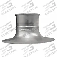 Bellmouth Adapter Hood: Steel, For 14 in Duct Dia, 6 in Overall Lg, 6 in Inlet Dia, 14 in Outlet Dia (MPN 8010004344). Key specifications — Brand: NORDFAB.