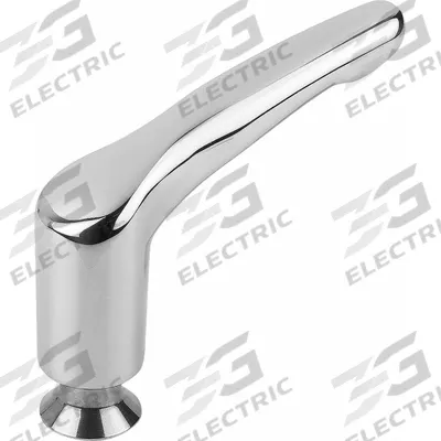 KIPP Adjustable Handle: SS, M8 Thread, 14 mm Thread Lg - Hygienic Adjustable Tension Levers with Threaded Hole for USIT Washers