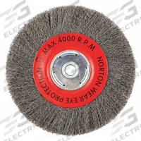 APPROVED VENDOR Wire Wheel Brush: Crimped Steel, 8 in Dia x 1 in Wd, 5/8 in Arbor, 0.014 in Fill (MPN 66252839100). Key specifications — Brand: APPROVED VENDOR.