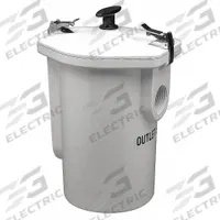 ZURN Solids Interceptor: 6 lb Capacity, 15 gpm Flow Rate, 14 3/8 in Overall Wd, 14 1/4 in Overall Lg (MPN Z1180-2IP). Key specifications — Material: Zinc; Includes: Cover; Brand: ZURN.