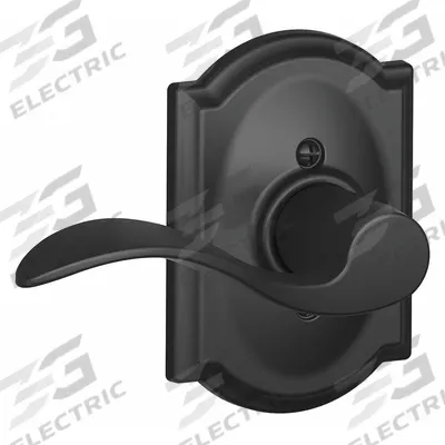 SCHLAGE Door Lockset: Dummy Lever Locksets, Black