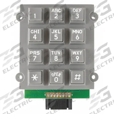HUBBELL GAI-TRONICS Keypad: Plastic, Keypads, 210/247/257/277, Gray, Keypad